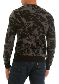 Men's Printed Crew Neck Sweatshirt
