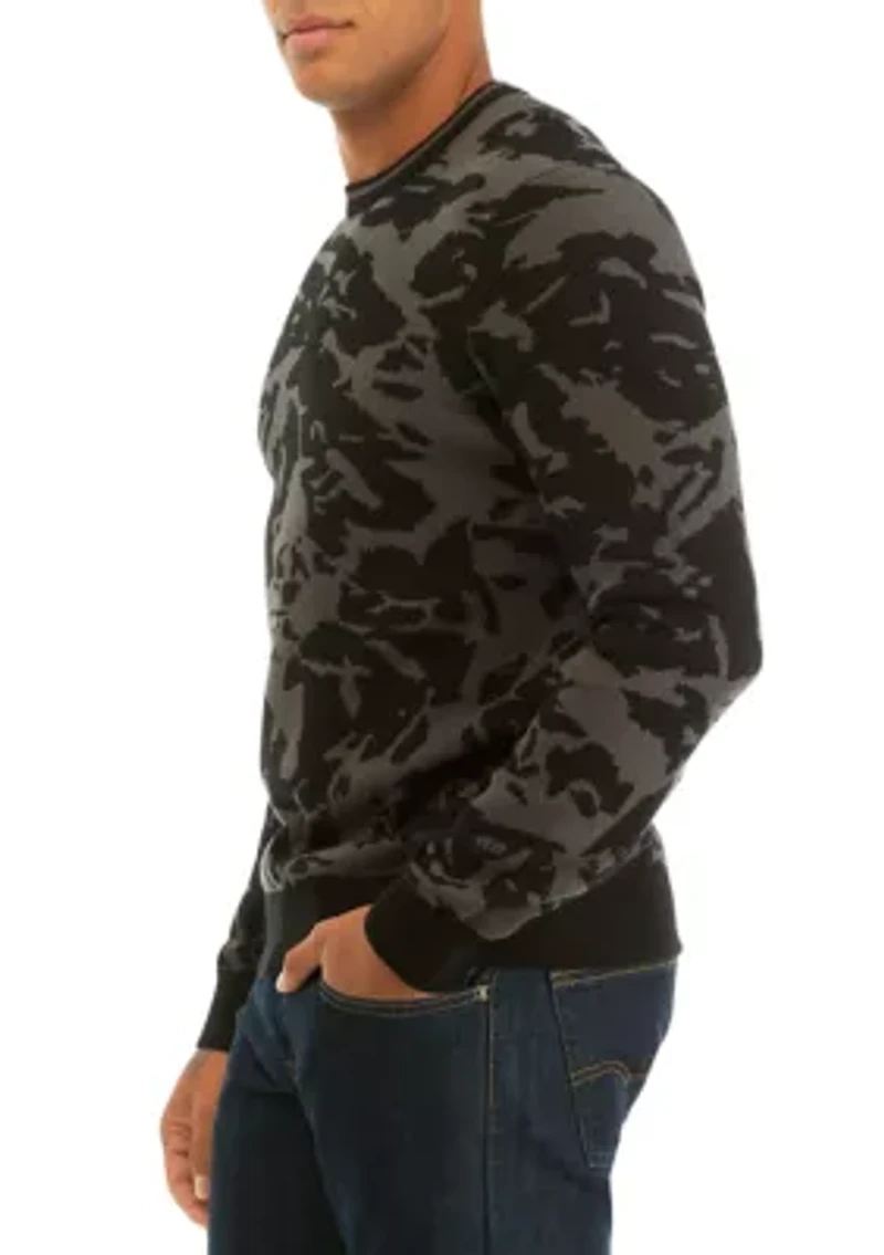 Men's Printed Crew Neck Sweatshirt