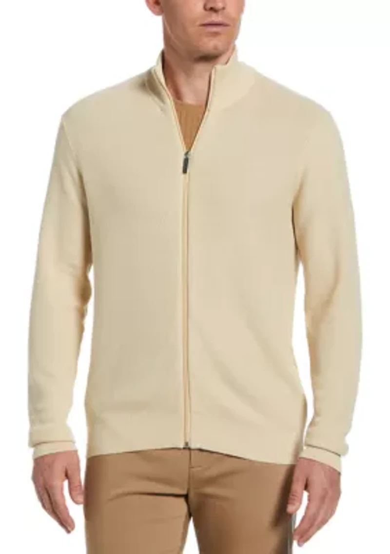 Men's Long Sleeve Full Zip Sweater
