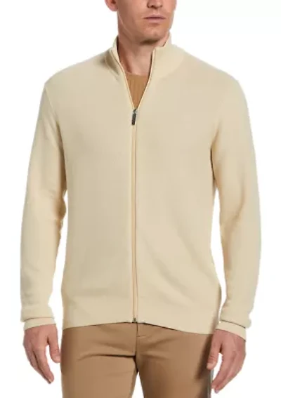 Men's Long Sleeve Full Zip Sweater