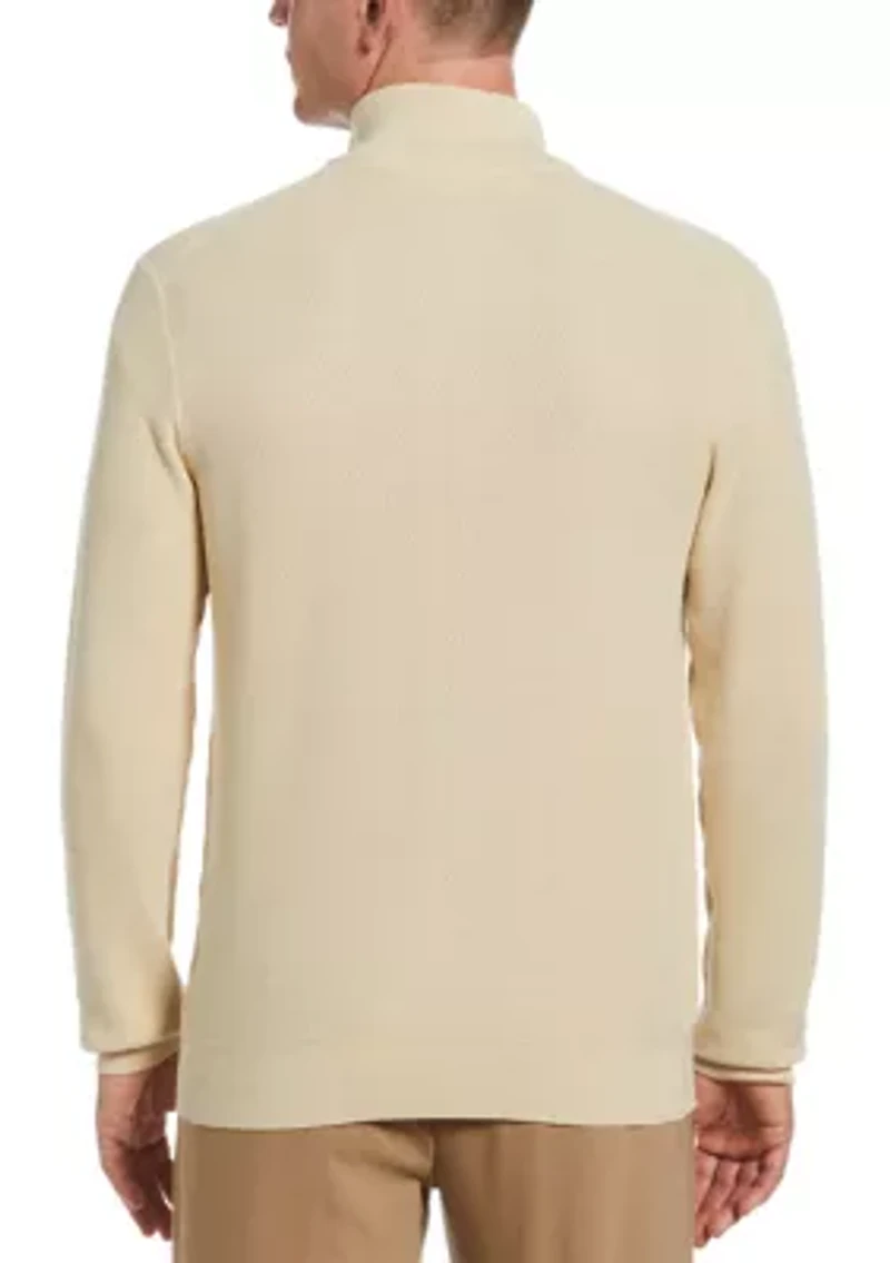 Men's Long Sleeve Full Zip Sweater