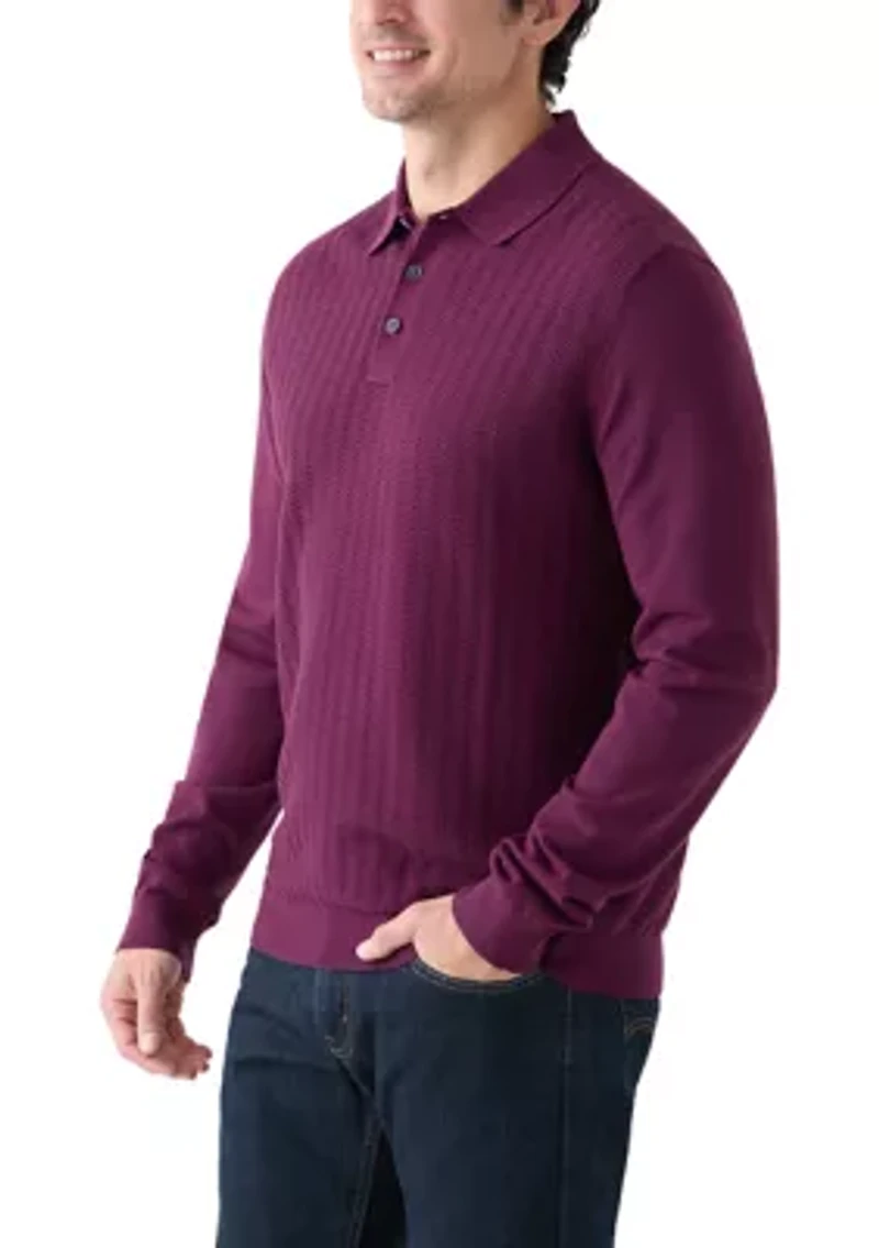 Long Sleeve Tech Polo Shirt