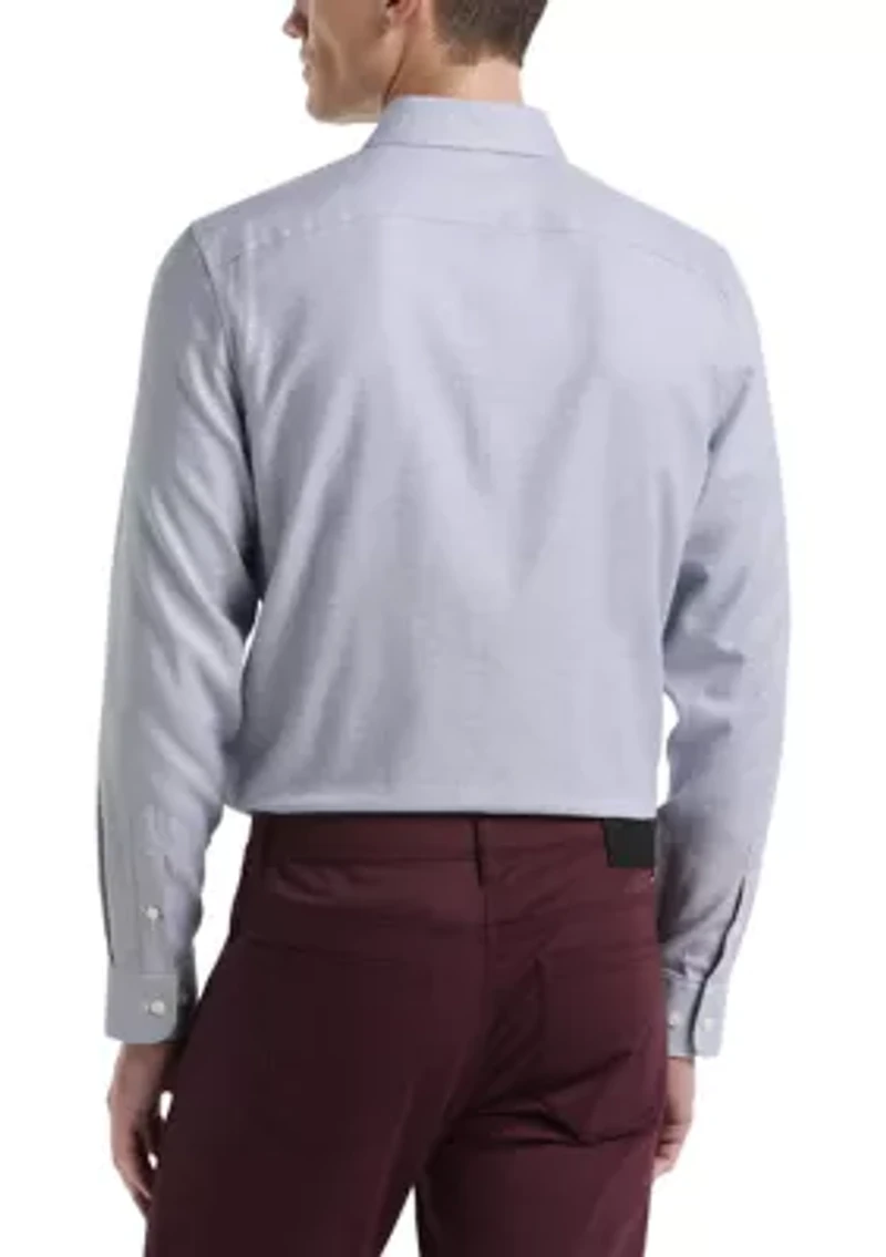 Men's Herringbone Dobby Button Down Shirt