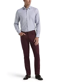Men's Herringbone Dobby Button Down Shirt