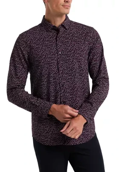 Men's Slim Floral Printed Dress Shirt