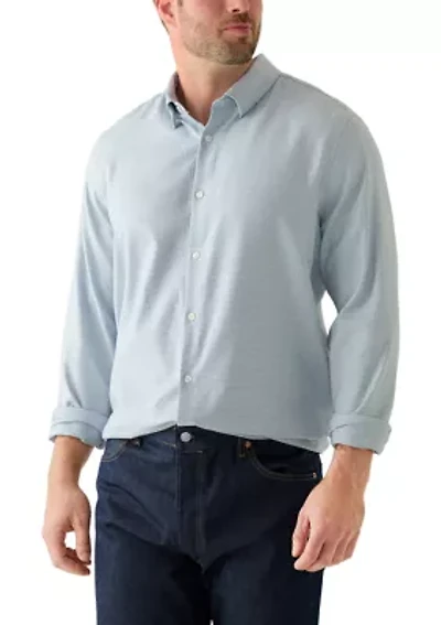 Big & Tall Long Sleeve Herringbone Dobby Shirt