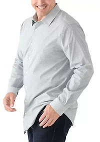 Big & Tall Long Sleeve Geometric Print Shirt