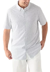 Big & Tall Slim Fit Stripe Geo Short Sleeve T-Shirt