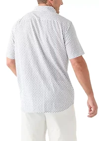 Big & Tall Slim Fit Stripe Geo Short Sleeve T-Shirt