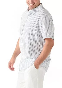 Big & Tall Slim Fit Stripe Geo Short Sleeve T-Shirt