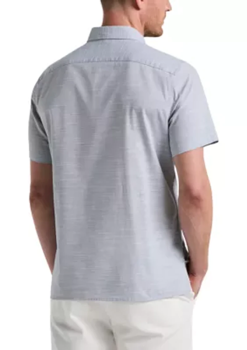 Short Sleeve Cotton Dobby Shirt