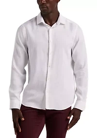 Men's Long Sleeve Linen Shirt