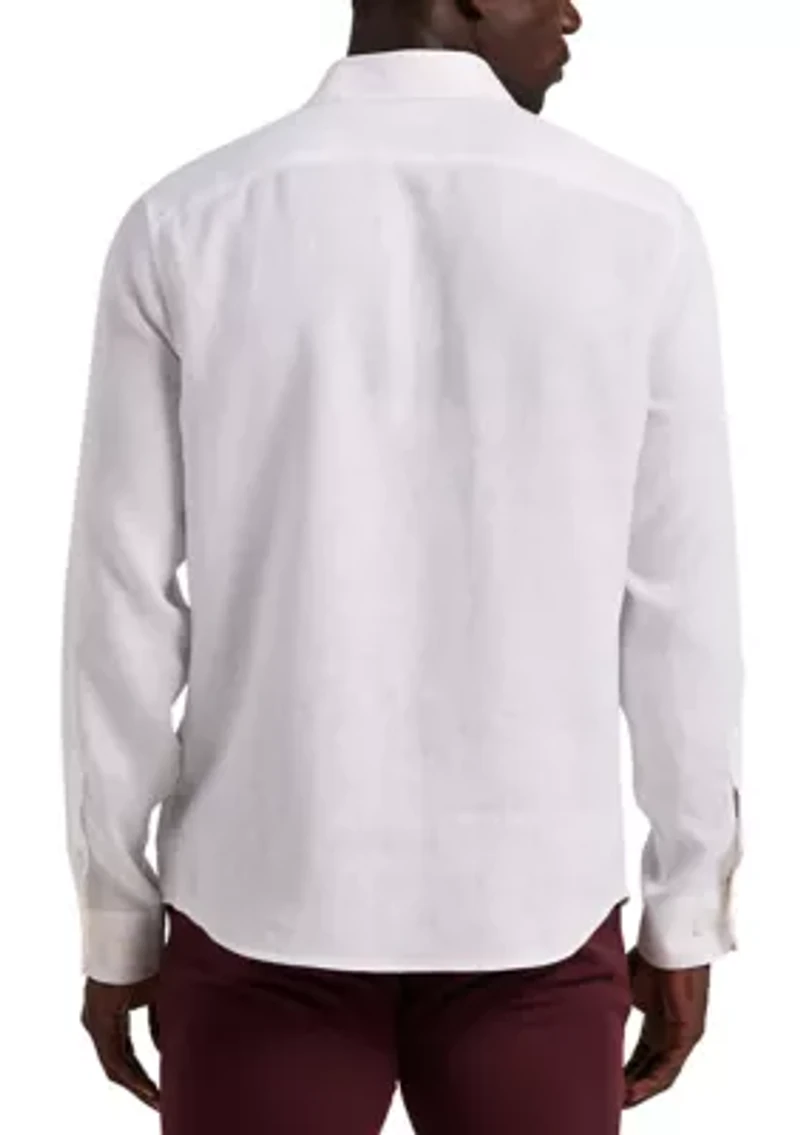Men's Long Sleeve Linen Shirt