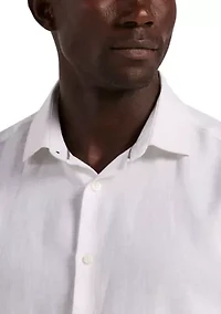 Men's Long Sleeve Linen Shirt