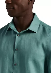 Men's Short Sleeve Linen Shirt