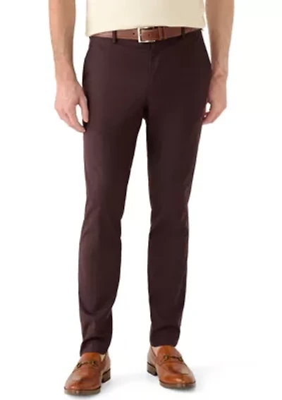 Men's Skinny Straight Leg Striped Pants