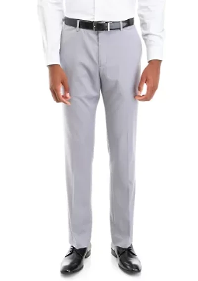 Men's Slim Fit Stretch Active Waistband Dress Pants