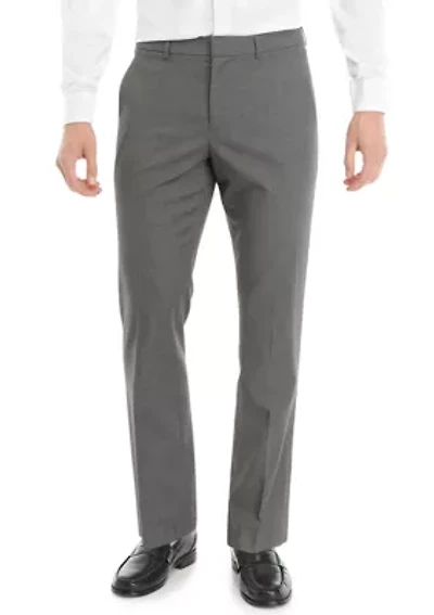 Men's Slim Fit Stretch Active Waistband Dress Pants