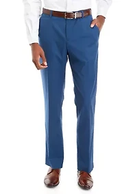 Men's Slim Fit Stretch Active Waistband Dress Pants