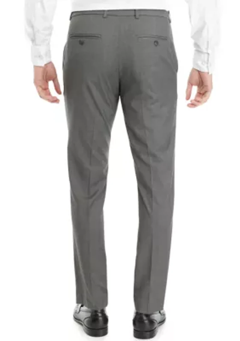 Men's Slim Fit Stretch Active Waistband Dress Pants