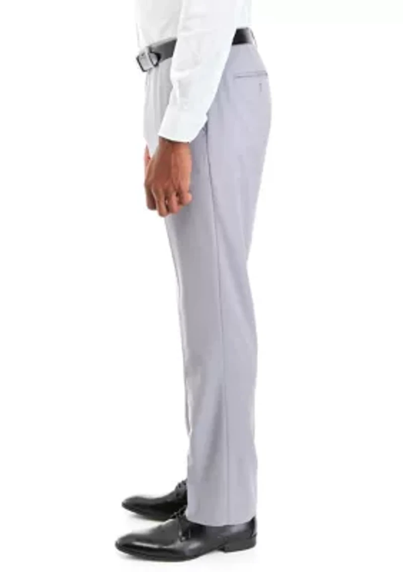 Men's Slim Fit Stretch Active Waistband Dress Pants