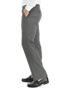 Men's Slim Fit Stretch Active Waistband Dress Pants