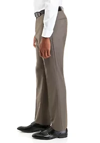 Men's Slim Fit Stretch Active Waistband Dress Pants