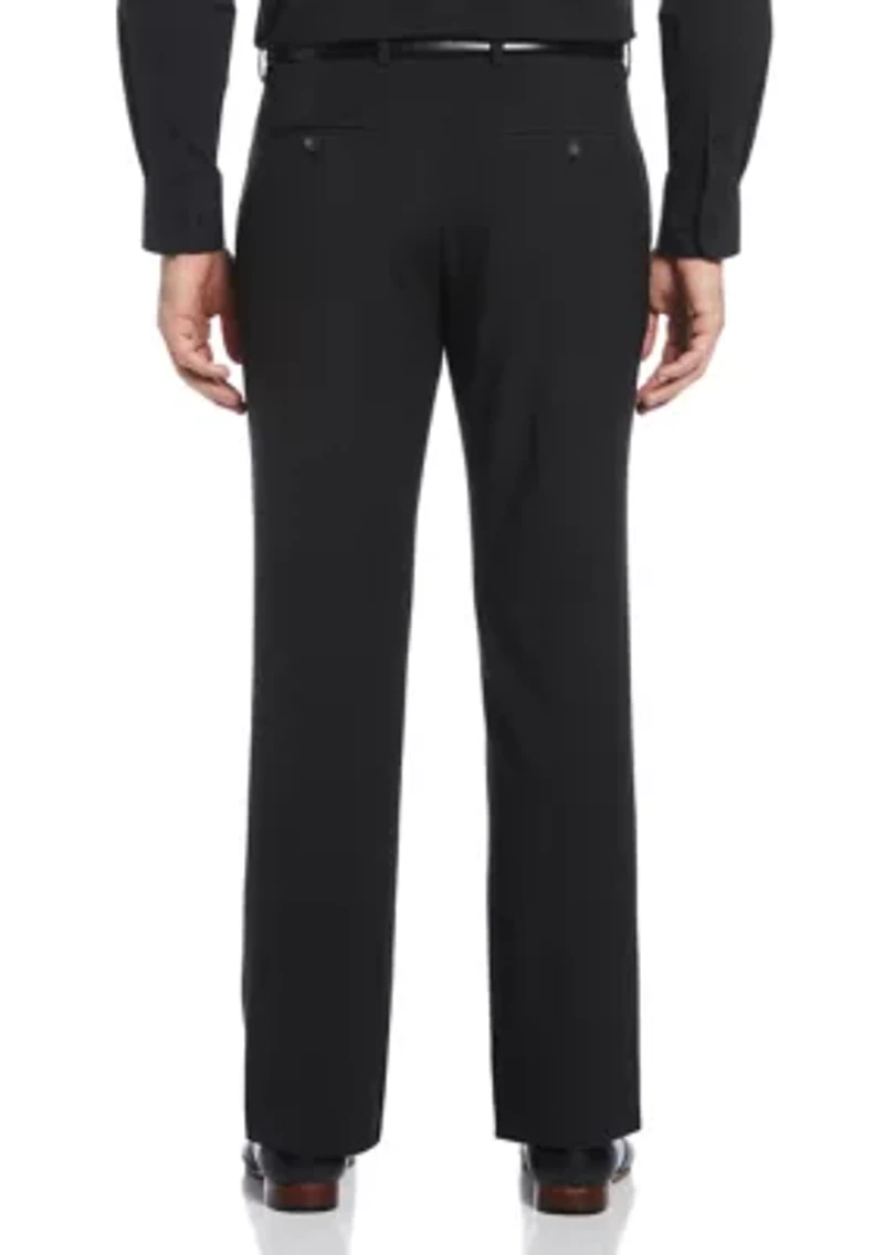 Men's Micro Check Straight Leg Dress Pants