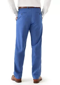Men's Modern Fit Plainweave Plaid Windowpane Dress Pants