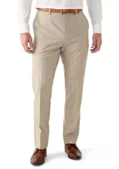Men's Slim Sharkskin Dress Pants
