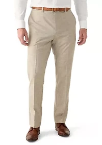 Men's Slim Sharkskin Dress Pants