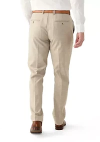 Men's Slim Sharkskin Dress Pants