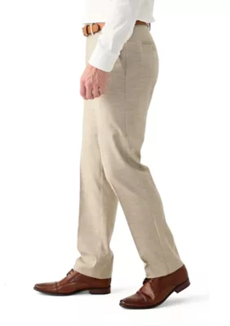 Men's Slim Sharkskin Dress Pants