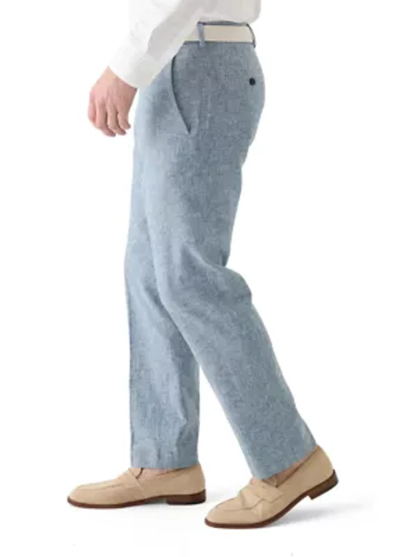 Men's Modern Fit Linen Pants