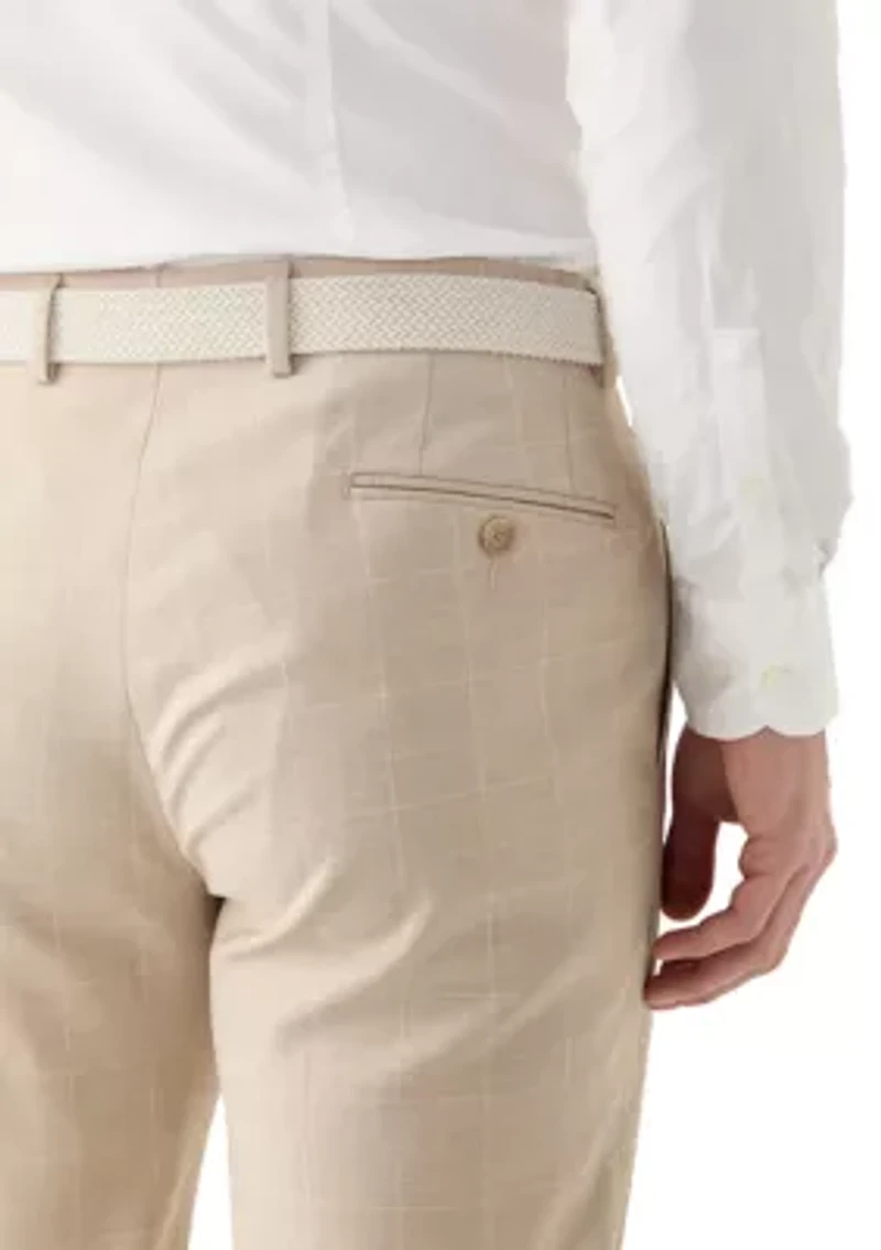 Windowpane Suit Separate Pants