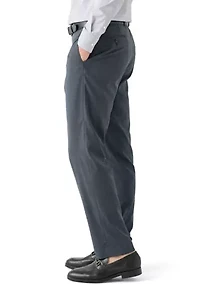 Blue Nailhead Solid Suit Pants