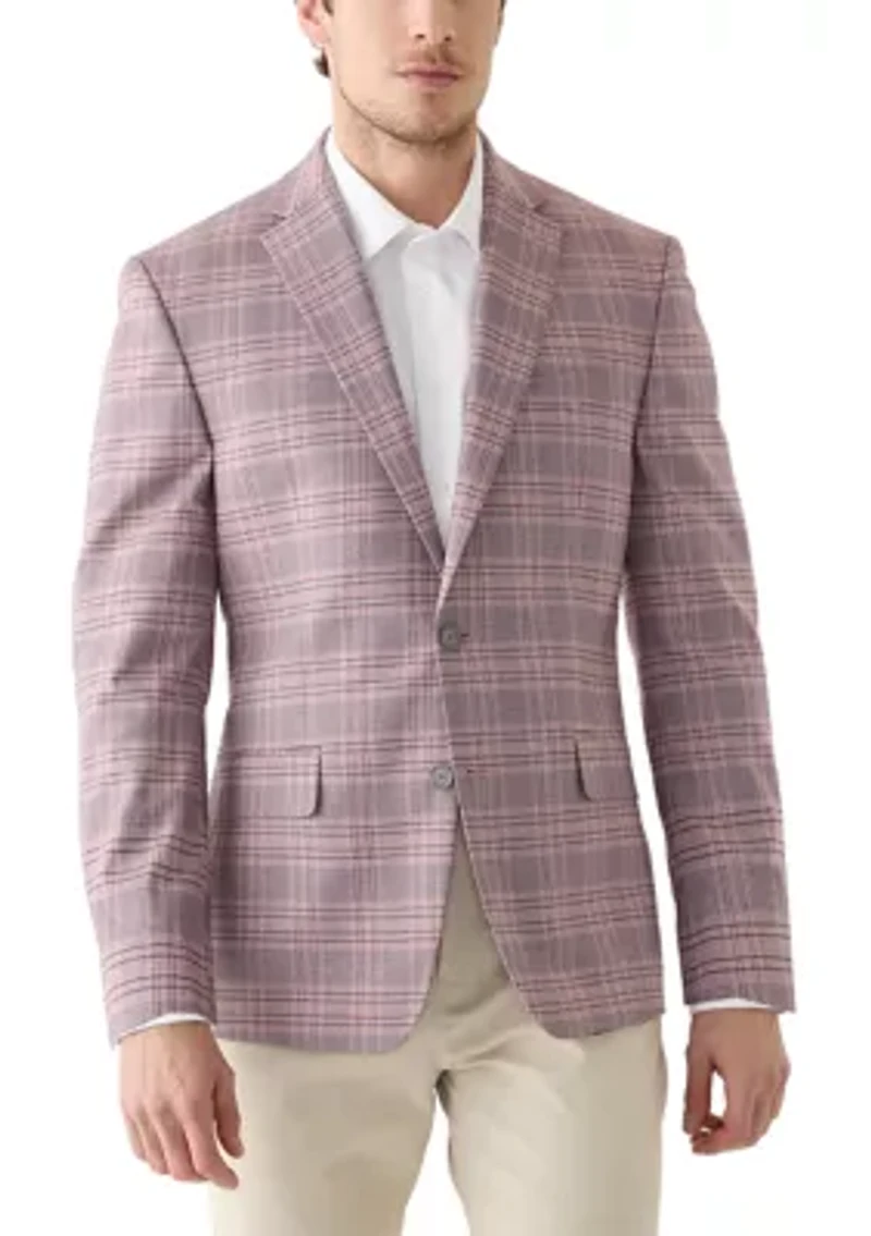 Plaid Printed Sportcoat