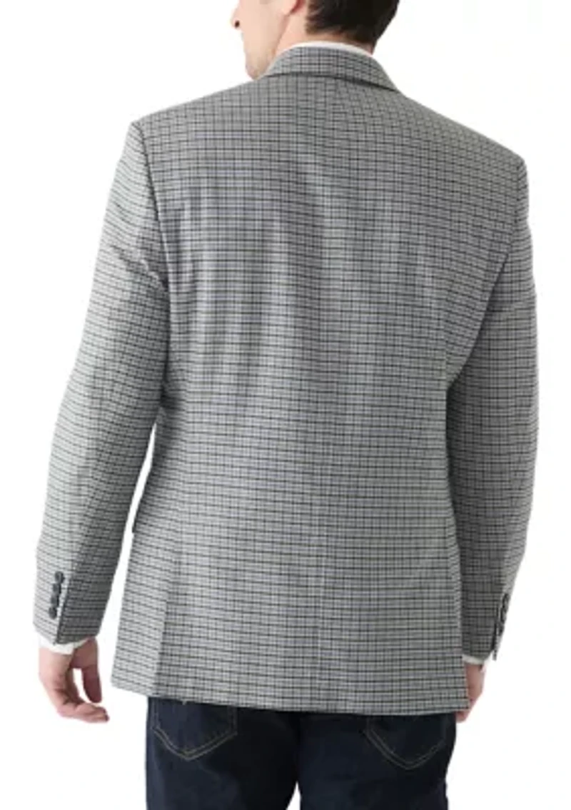 Single Breasted Two Button Check Blazer
