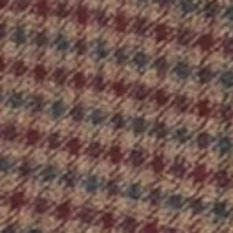 Burgundy Navy Brown Check Printed Sportcoat