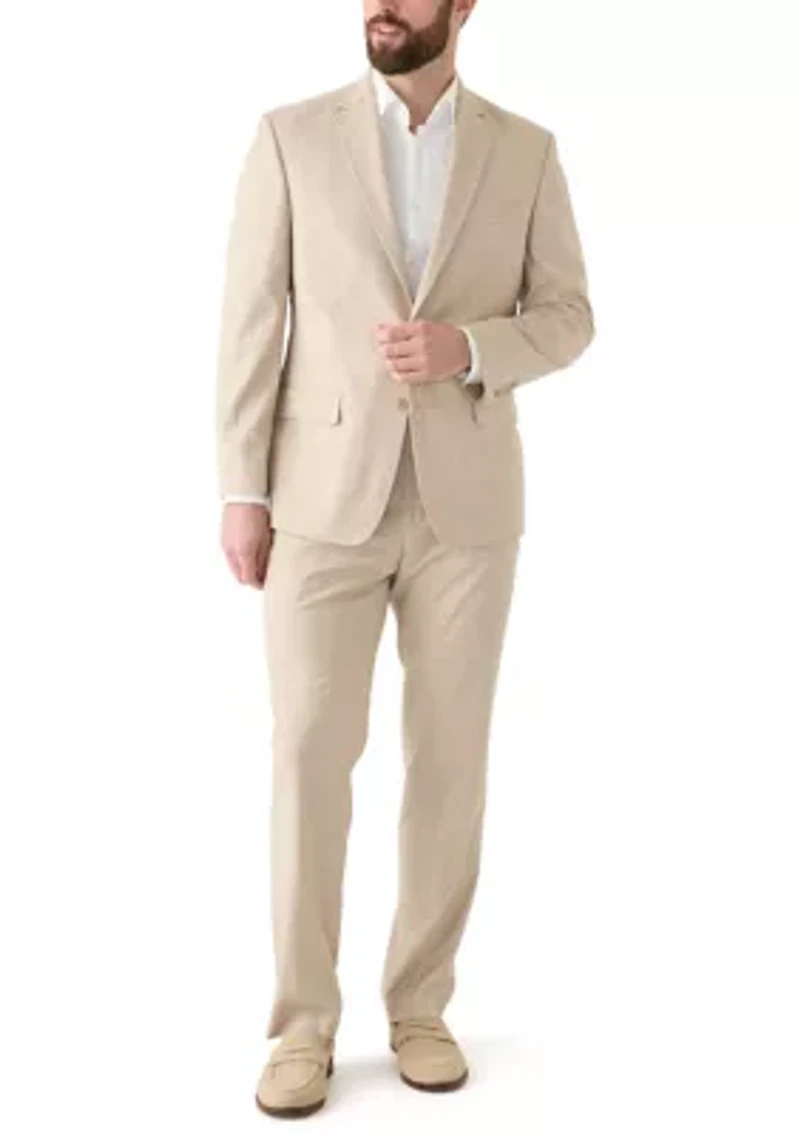 Single Breasted Windowpane Suit Separate Jacket