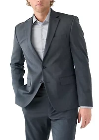 Blue Nailhead Solid Suit Jacket