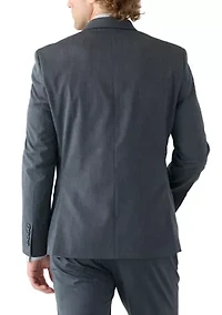 Blue Nailhead Solid Suit Jacket