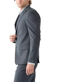 Blue Nailhead Solid Suit Jacket