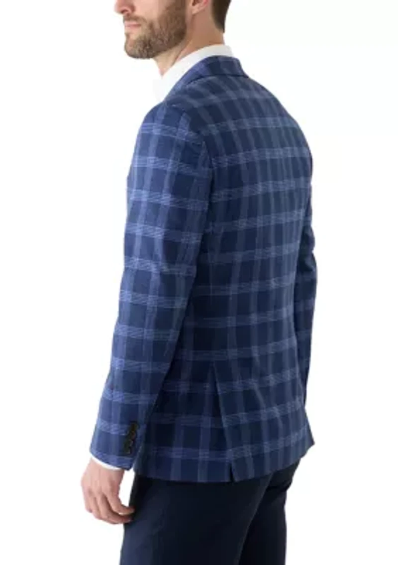 Single Breasted Plaid Blazer