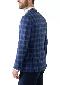 Single Breasted Plaid Blazer