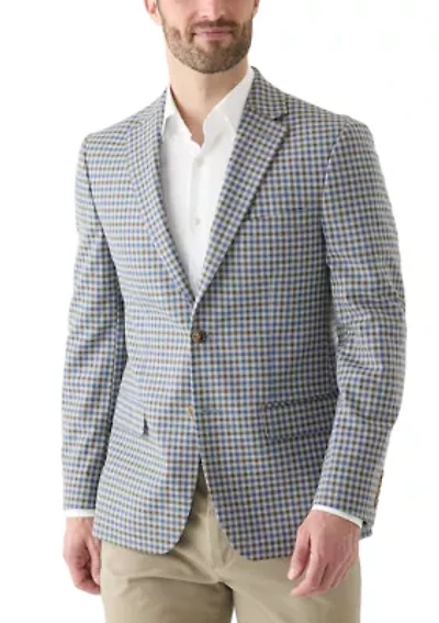 Single Breasted Check Print Blazer