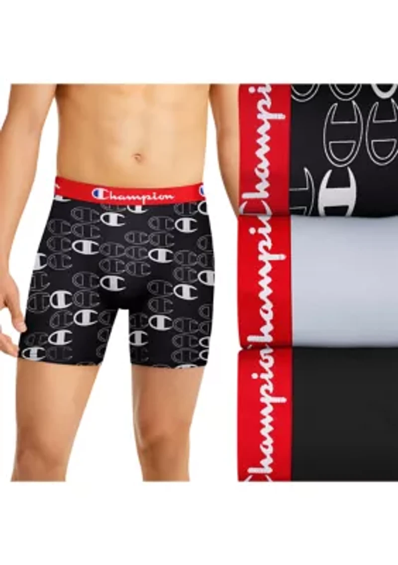 Lightweight Stretch Logo Boxers - Set of 3
