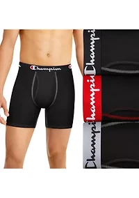 Stretch Support Pouch Solid Boxers - Set of 3
