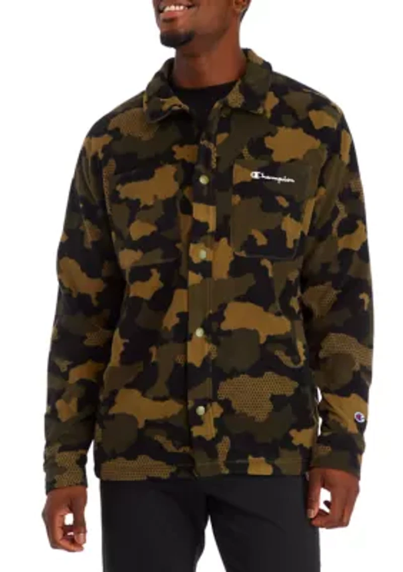 Allover Print Explorer Fleece Shirt Jacket