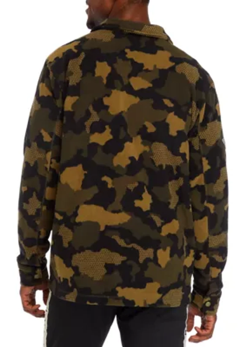 Allover Print Explorer Fleece Shirt Jacket